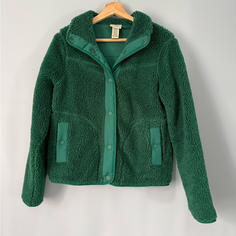 Green Sherpa Jacket - Women